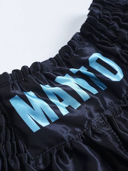 Шорты MANTO shorts MUAY THAI DUAL black - blue 1776706338 фото