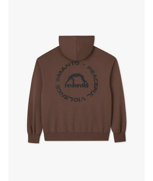 Кенгуру MANTO hoodie LABEL 25 OVERSIZE brown 2110191953 фото