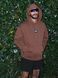 Кенгуру MANTO hoodie LABEL 25 OVERSIZE brown 2110191953 фото 2