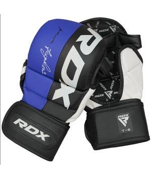 Перчатки для ММА RDX T6 MMA Sparring Gloves - Blue 34063-748 фото