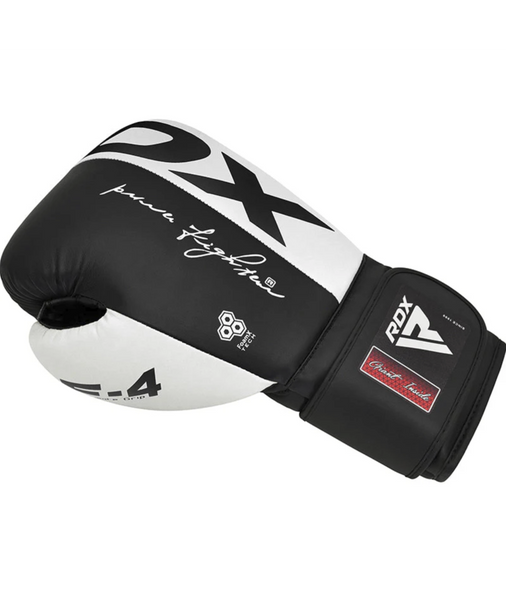 Боксерские перчатки RDX F4 Boxing Sparring Gloves - Black 240962901 фото