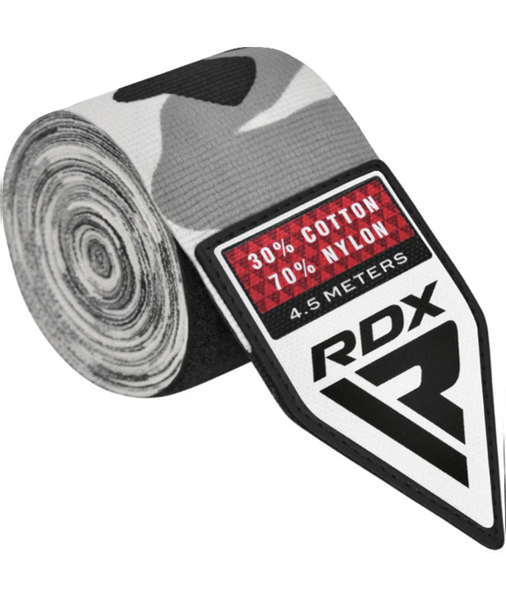 Бинты RDX WX Professional Boxing Hand Wraps - Camo Grey 3946378477A фото