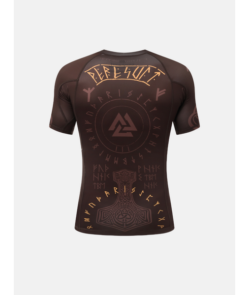 Рашгард PERESVIT Valhalla Rashguard Short Sleeve Brute Brown 2511560135 фото