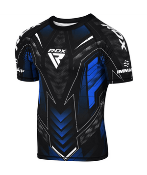 Рашгард RDX Half Sleeves Compression Shirt - Blue 2577221664 фото