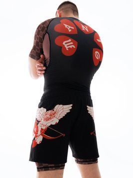 Шорти MANTO fight shorts TUFF LUV black 2462374574 фото