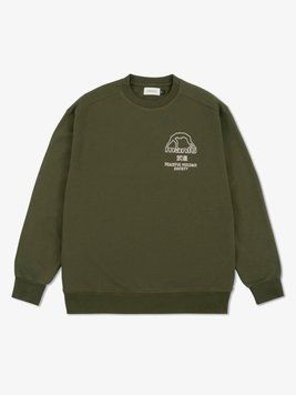 Світшот MANTO crewneck SOCIETY khaki 2531627875 фото