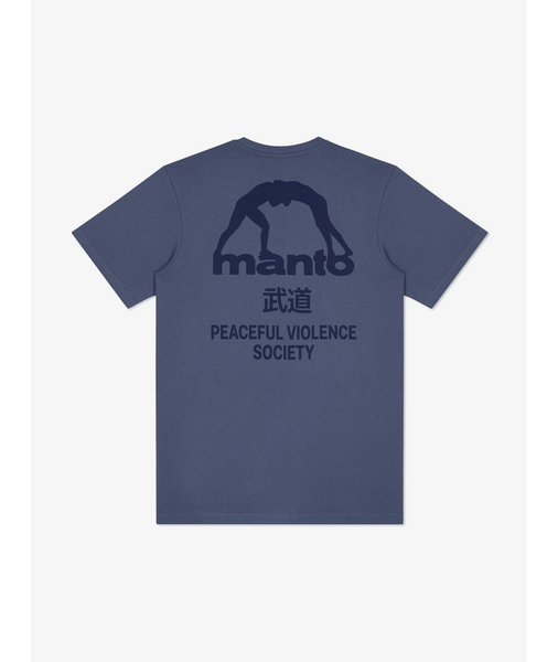 Футболка MANTO t-shirt SOCIETY - Steel blue 1255694149 фото