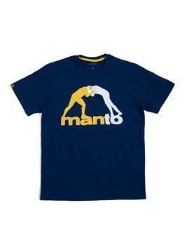 Футболка MANTO t-shirt LOGO navy blue 2103006343 фото