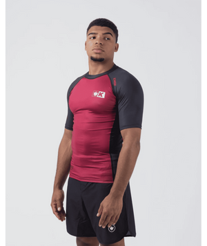 Рашгард KINGZ Krown S/S Rashguard &ndash; Maroon 986903856 фото