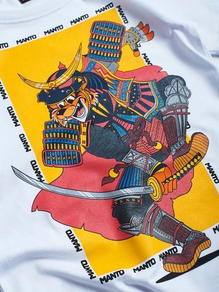 Детская футболка MANTO kids t-shirt SAMURAI white 2549735036 фото