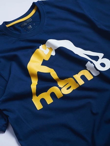Футболка MANTO t-shirt LOGO navy blue 2103006343 фото