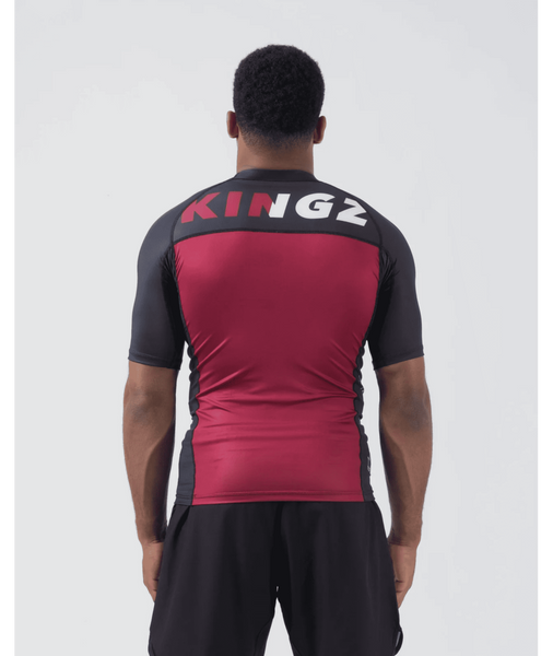 Рашгард KINGZ Krown S/S Rashguard &ndash; Maroon 986903856 фото