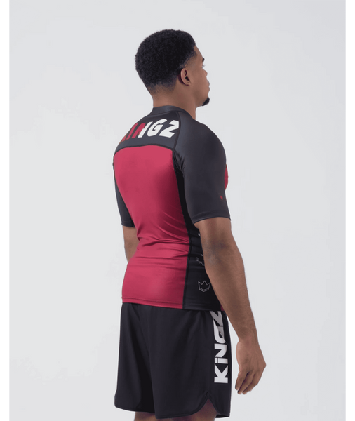 Рашгард KINGZ Krown S/S Rashguard &ndash; Maroon 986903856 фото