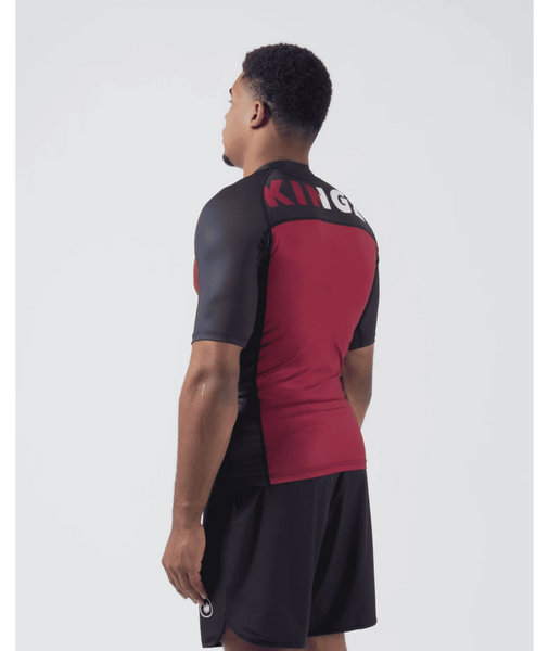 Рашгард KINGZ Krown S/S Rashguard &ndash; Maroon 986903856 фото