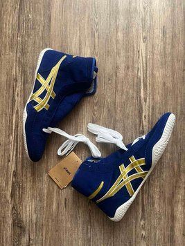 Борцовки Asics Tiger Wrestling Shoes EX-EO TWR900 Japan Navy/Yelloy 2457297052 фото