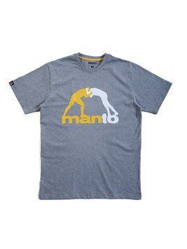 Футболка MANTO t-shirt LOGO 24 heather gray 2342618288 фото