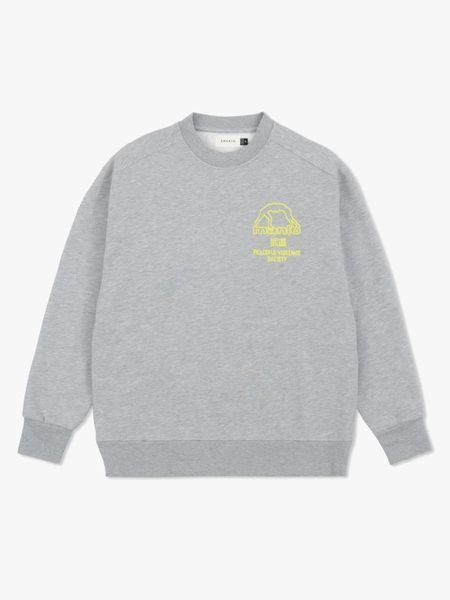 Свитшот MANTO crewneck SOCIETY heather gray 2531616922 фото