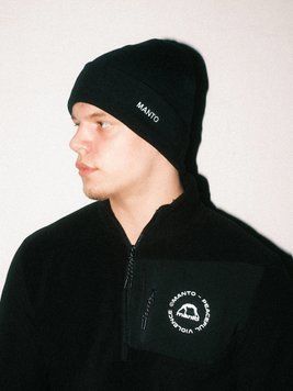 Шапка MANTO cuff beanie BASE black 2034757092 фото