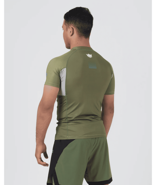 Рашгард KINGZ Trooper Rashguard &ndash; Black/Green 4597-568 фото