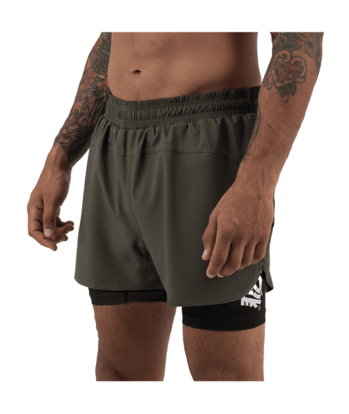 Шорти SCRAMBLE Combination Shorts &ndash; Khaki Green / Black 02937514 фото