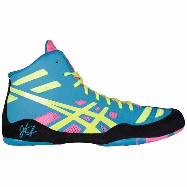 Борцовки Asics JB Elite Teal/Flash Yellow/Pink 1694754013 фото