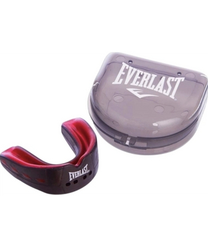 Капа для боксу Everlast EVERSHIELD DOUBLE MOUTH GUARD Black/Red UNI 2095105151 фото