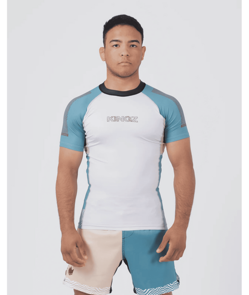 Рашгард KINGZ Flow Rashguard &ndash; Blue/Pink 03486-0363 фото