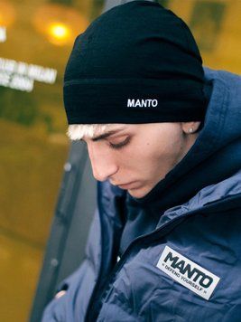 Шапка MANTO skullcap beanie BASE black 230958902 фото