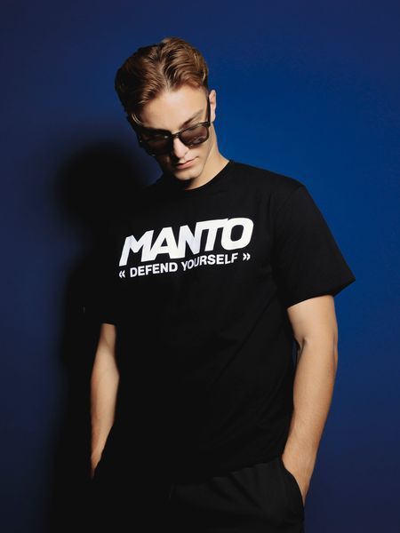 Футболка MANTO t-shirt LOGOTYPE DEFEND black 2103000090 фото