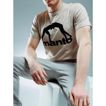 Футболка MANTO t-shirt VIBE 25 beige-black 2552667014 фото