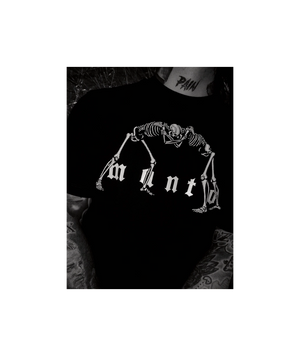 Футболка MANTO t-shirt BONES - Black  1311469509 фото