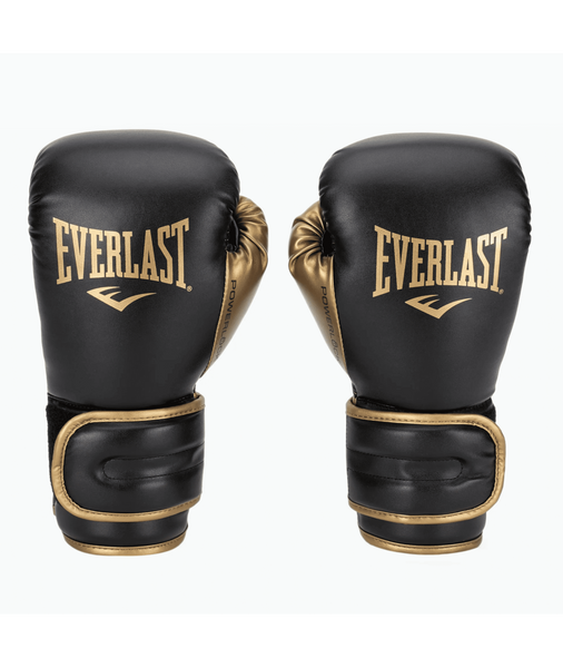 Боксерские перчатки Everlast POWERLOCK 2R TRAINING GLOVE Black/Gold UNI 2836598625 фото